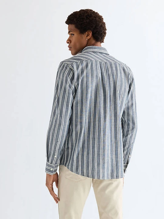 Zdjęcie produktu Wrangler Regular Chambray Shirt Dark Stripe