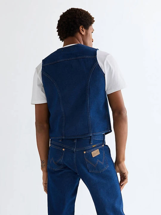 Zdjęcie produktu Wrangler Regular Cowboy Cut Vest Prewashed Indigo