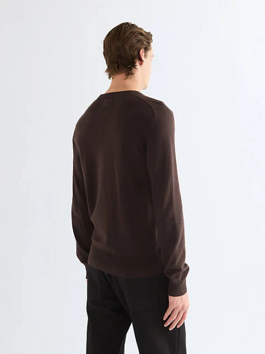 Zdjęcie produktu Wrangler Regular Crew Neck Knit Sweater Chocolate Torte