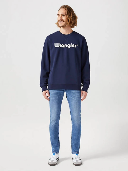 Zdjęcie produktu Wrangler Regular Logo Crew Sweat Navy