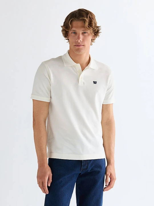 Zdjęcie produktu Wrangler Regular Polo Shirt Worn White