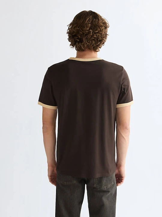 Zdjęcie produktu Wrangler Regular Ringer Tee Chocolate Torte