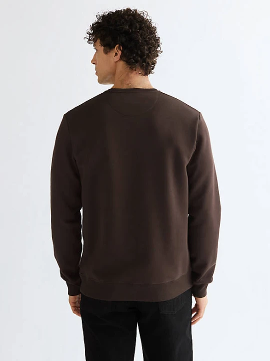 Zdjęcie produktu Wrangler Regular Small Graphic Crew Sweatshirt Chocolate Torte