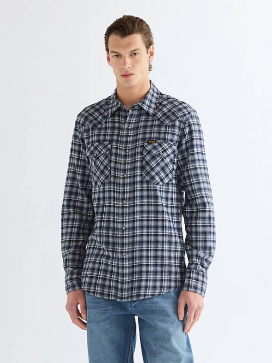 Zdjęcie produktu Wrangler Regular Western Shirt Deep Blue