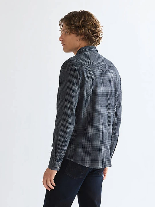 Zdjęcie produktu Wrangler Regular Western Shirt Healthered Indigo