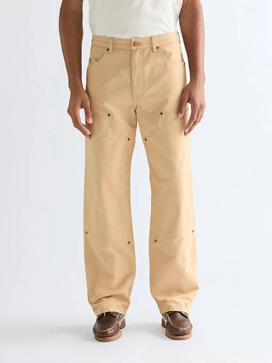 Zdjęcie produktu Wrangler Relaxed Carpenter Double Knee Trousers Golden Wheat Size 38 x32