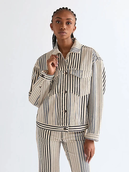 Zdjęcie produktu Wrangler Relaxed Cowgirl Jacket Multi Blue Stripe