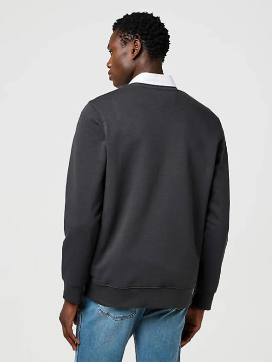 Zdjęcie produktu Wrangler Relaxed Embroidery Crew Faded Black