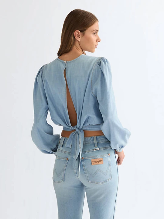 Zdjęcie produktu Wrangler Relaxed Lightweight Drift Knot Blouse Aurora