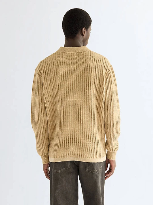 Zdjęcie produktu Wrangler Relaxed Polo Sweater Mojave Heather