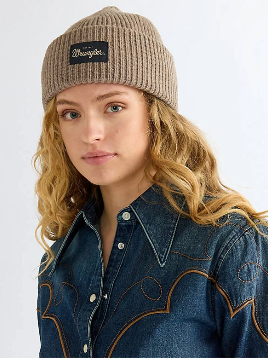 Zdjęcie produktu Wrangler Ribbed Wool Beanie Oat