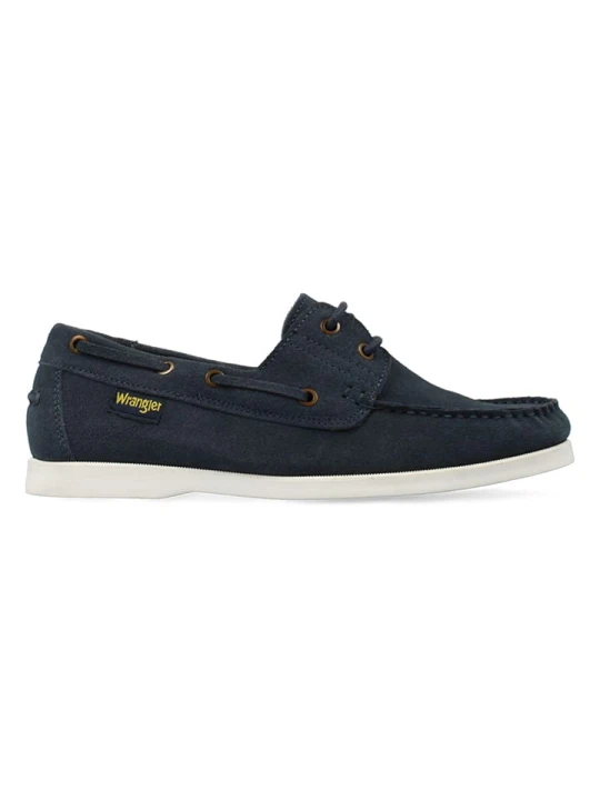 Zdjęcie produktu Wrangler Skórzane slippersy w kolorze granatowym rozmiar: 42