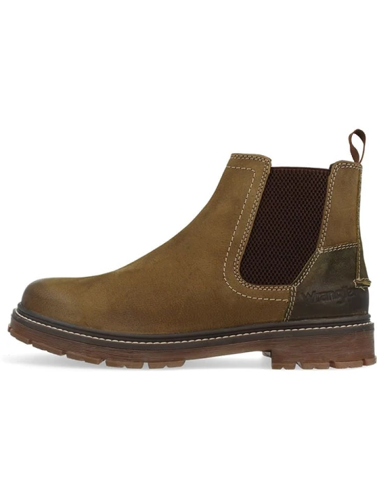 Zdjęcie produktu Wrangler Skórzane sztyblety "Rex w kolorze khaki rozmiar: 45
