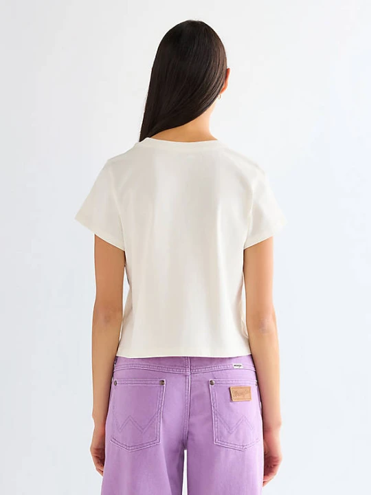 Zdjęcie produktu Wrangler Slim Baby Tee Worn White