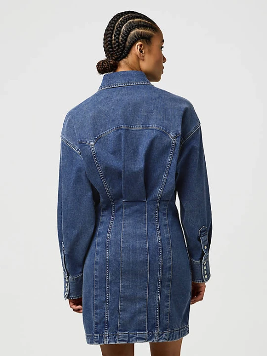 Zdjęcie produktu Wrangler Slim Darted Skirt Dress Sapphire Trace