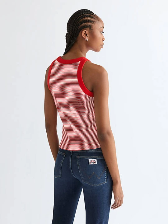 Zdjęcie produktu Wrangler Slim Ringer Tank Flame Scarlet