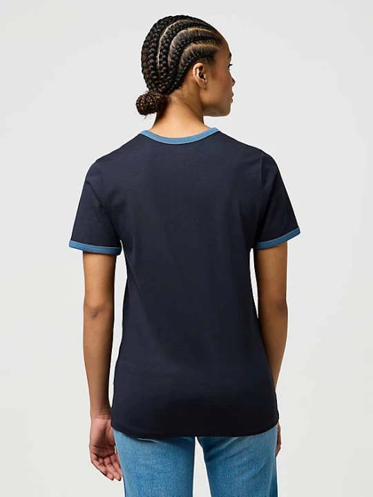 Zdjęcie produktu Wrangler Slim Ringer Tee Navy