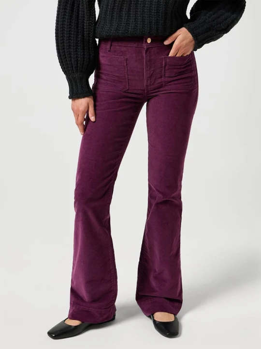 Zdjęcie produktu Wrangler Spodnie sztruksowe w kolorze fioletowym rozmiar: W28 / L32