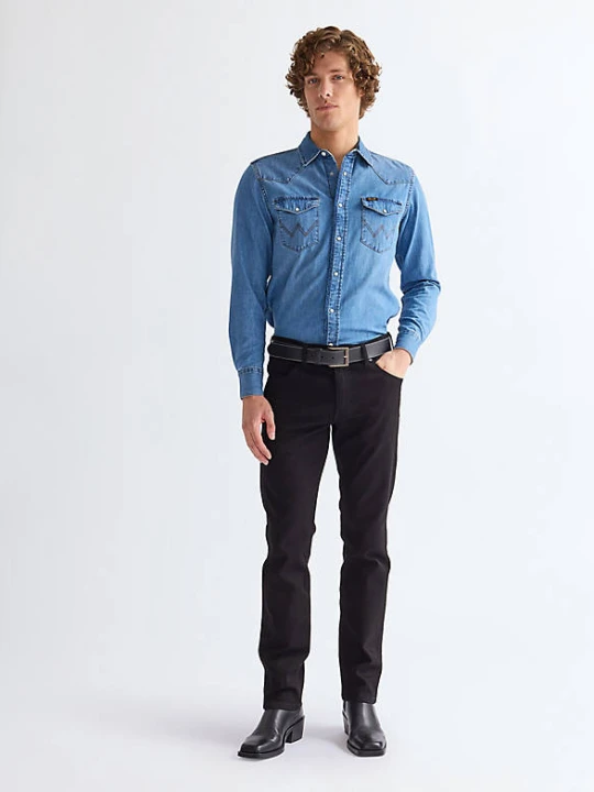 Zdjęcie produktu Wrangler Stitched Leather Belt Black