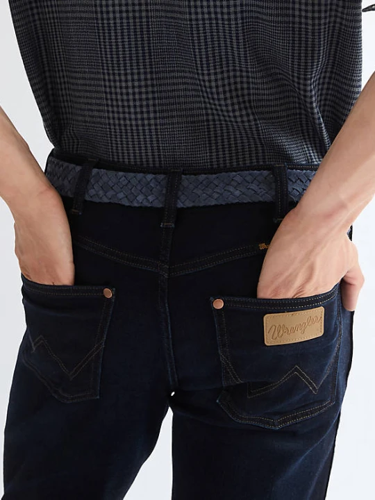 Zdjęcie produktu Wrangler Suede Braided Belt Blue Suede