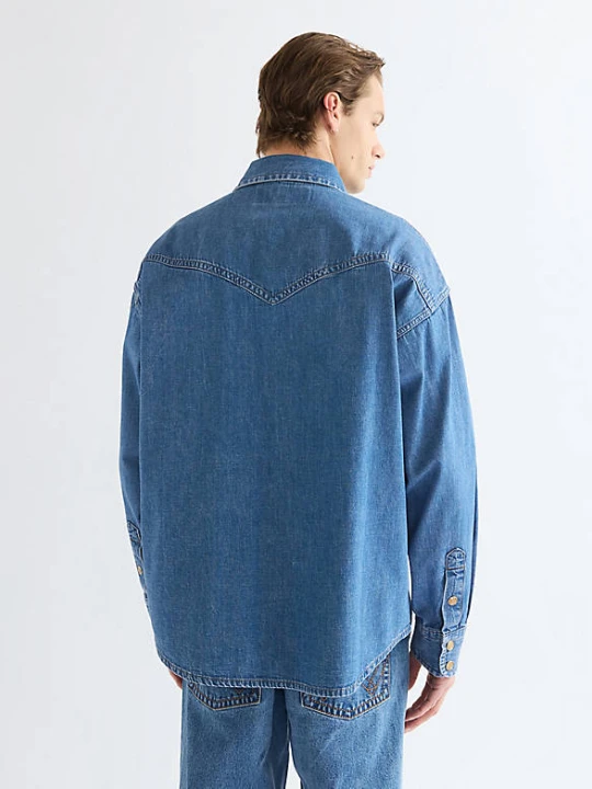 Zdjęcie produktu Wrangler Super Wrangler Oversized Western Shirt Cowboy Fade