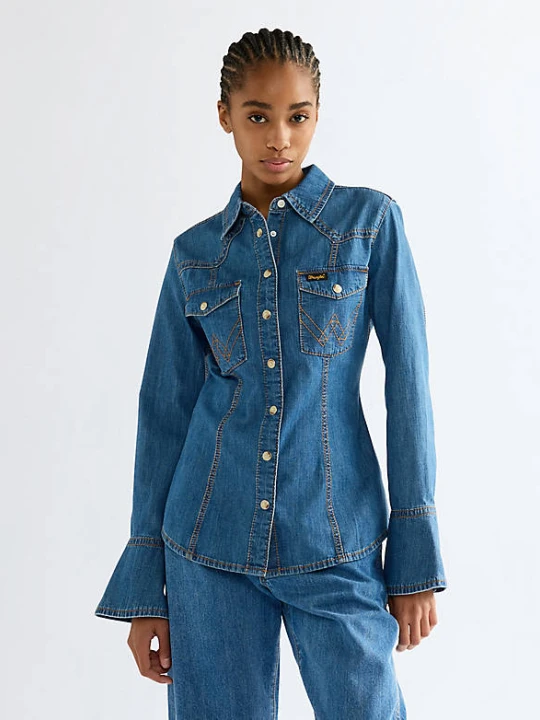Zdjęcie produktu Wrangler Super Wrangler Slim Western Shirt Cowboy Fade