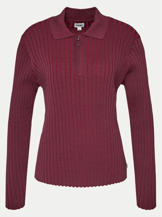 Zdjęcie produktu Wrangler Sweter 112356484 Fioletowy Regular Fit
