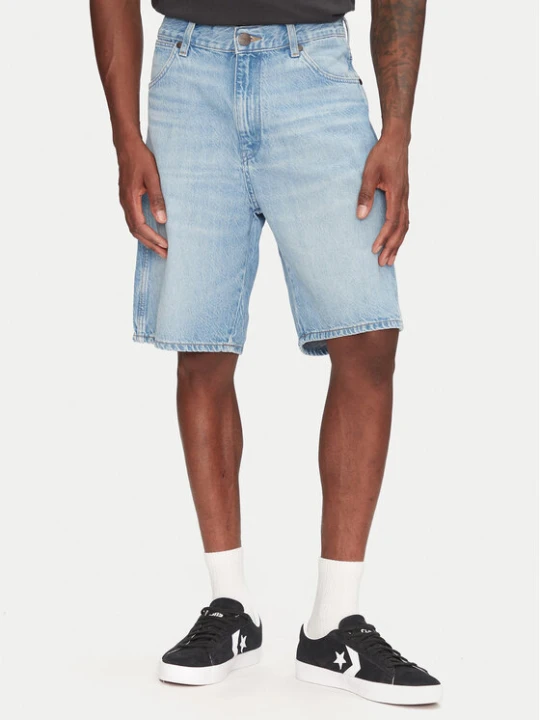 Zdjęcie produktu Wrangler Szorty jeansowe Frontier 112362492 Niebieski Relaxed Fit