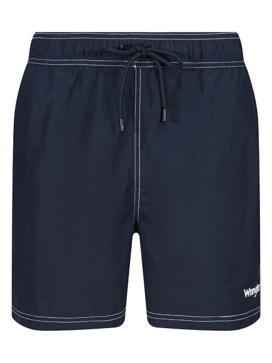 Zdjęcie produktu Wrangler Szorty kąpielowe "Lima" w kolorze granatowym rozmiar: M