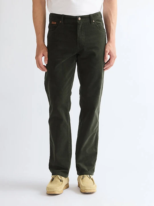 Zdjęcie produktu Wrangler Texas Straight Corduroy Trousers Rosin Size 44 x32