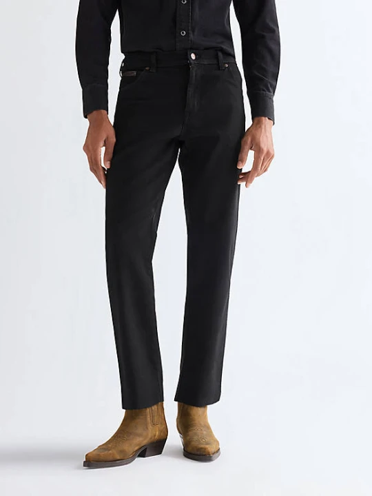 Zdjęcie produktu Wrangler Texas Straight Low Stretch Jean Black Overdye Size 44 x36