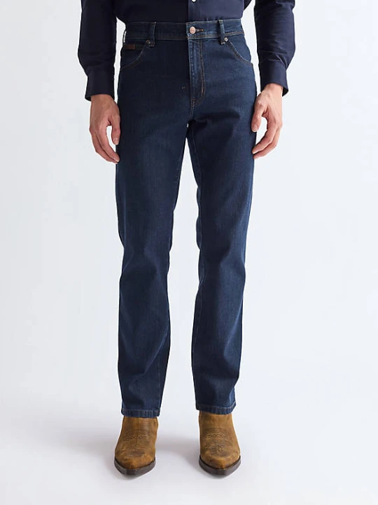 Zdjęcie produktu Wrangler Texas Straight Low Stretch Jean Blue Black Size 42 x36