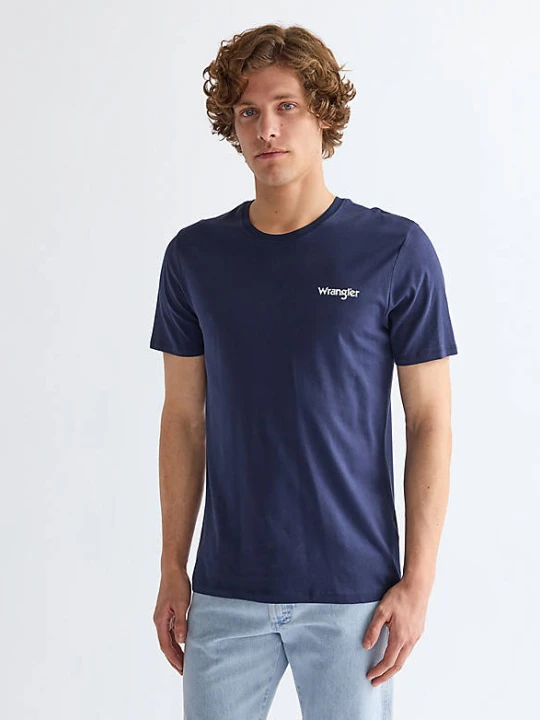 Zdjęcie produktu Wrangler Two-Pack Regular Sign Off Tees Real Navy&White
