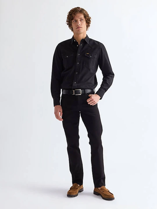 Zdjęcie produktu Wrangler Two-Sided Leather Belt Black