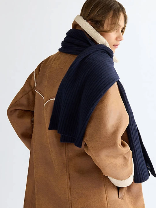 Zdjęcie produktu Wrangler Wool Scarf Navy