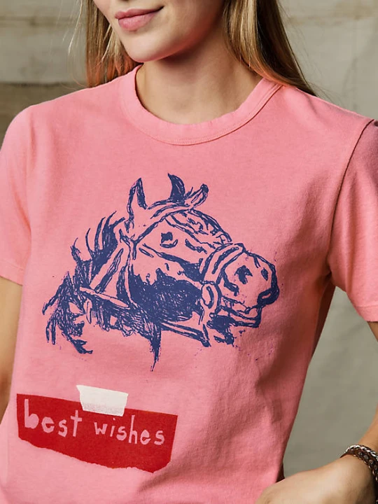 Zdjęcie produktu Wrangler Wrangler x Imogene + Willie Best Wishes Tee Pink
