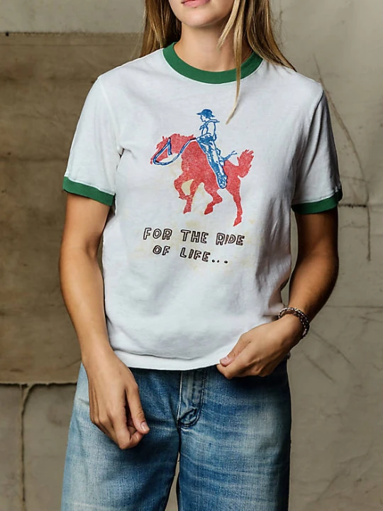 Zdjęcie produktu Wrangler Wrangler x Imogene + Willie Ringer Tee White