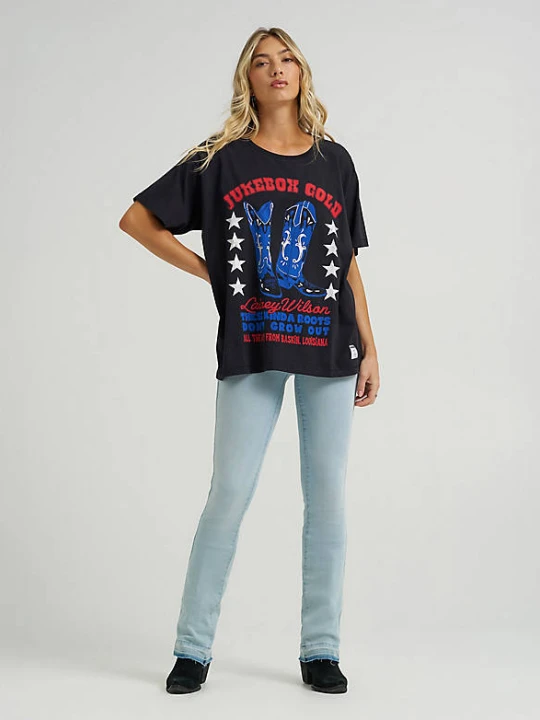 Zdjęcie produktu Wrangler Wrangler x Lainey Wilson Jukebox Gold Oversized Tee Black