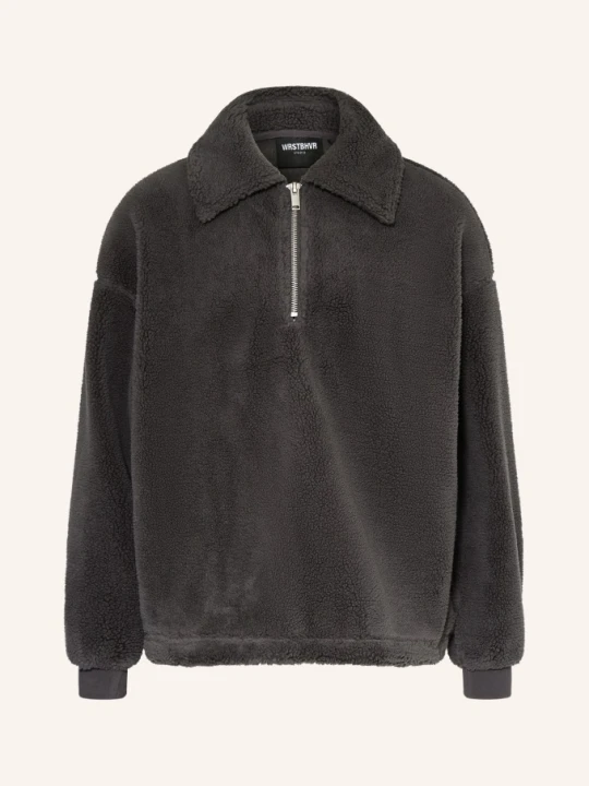 Zdjęcie produktu Wrstbhvr Bluza Typu Troyer Z Futerkiem Pluszowym Leroy v2 grau CZIEMNOSZARY
