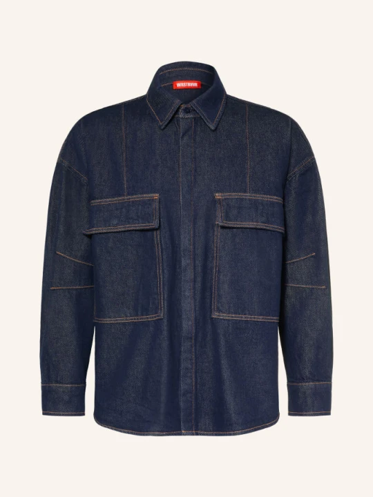 Zdjęcie produktu Wrstbhvr Koszula Wierzchnia Dżinsowa Bets v2 blau 5073 RAW BLUE