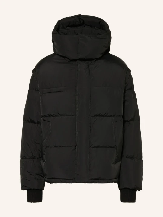 Zdjęcie produktu Wrstbhvr Kurtka Puchowa Oversize Dave v2 Z Odpinanymi Rękawami I Kapturem schwarz CZARNY