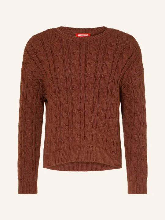 Zdjęcie produktu Wrstbhvr Sweter Imran braun BRĄZOWY