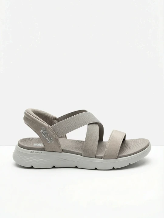 Zdjęcie produktu Wsuwane sandały Sketchers BonPrix brązowy