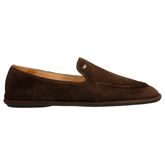 Zdjęcie produktu Brązowe loafersy ze skóry welurowej 46373-62 Wojas