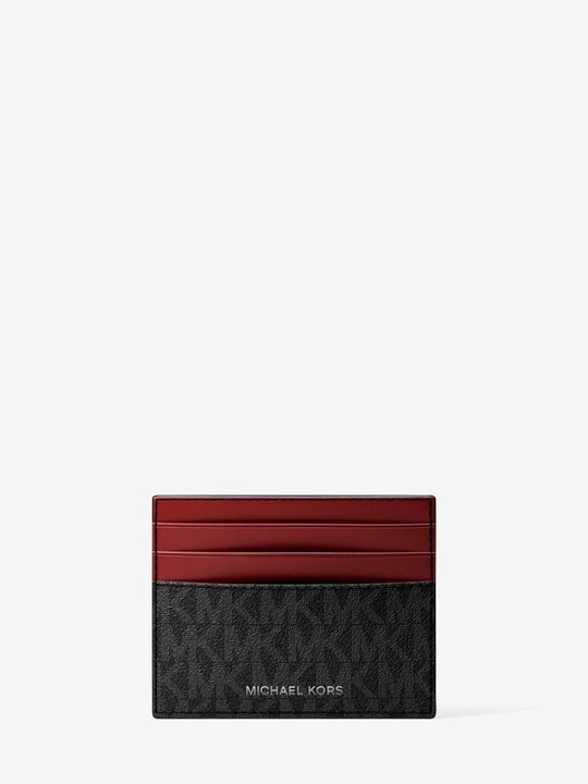 Zdjęcie produktu Wydłużone etui na karty Hudson z charakterystycznym logo Michael Kors CZARNY (Czarny)