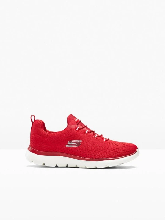 Zdjęcie produktu Wygodne sneakersy Skechers z pianką memory BonPrix czerwony