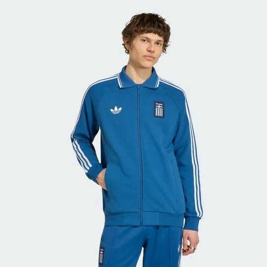 Zdjęcie produktu Wyjazdowa bluza reprezentacyjna Grecja Adidas Dusky Petrol