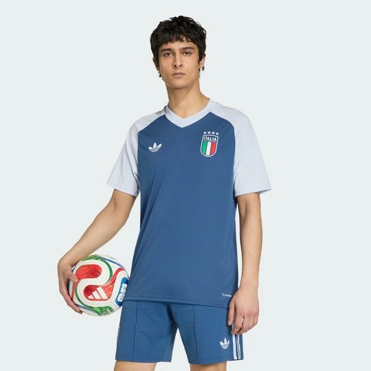 Zdjęcie produktu Wyjazdowa koszulka przedmeczowa Włochy 26 Adidas Night Marine
