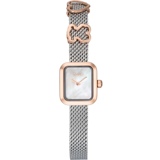 Zdjęcie produktu Wyposażony W Bransoletę Ze Stali Z Motywem Z Różowej Stali I Tarczę Z Masy Perłowej Zegarek Analogowy Tous Icon Time Charms - Tous