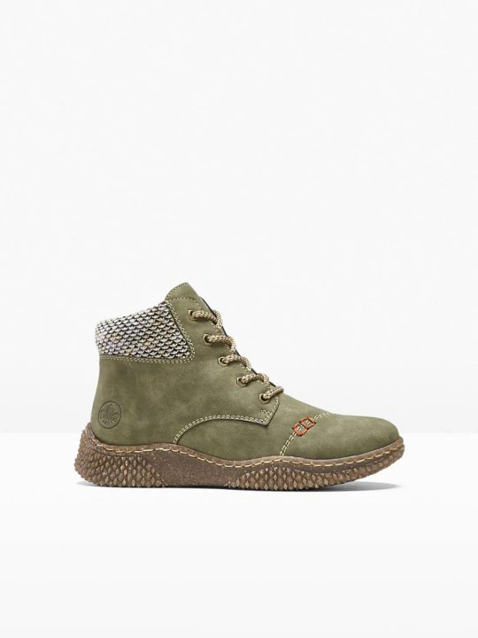 Zdjęcie produktu Wysokie sneakersy Rieker BonPrix zielony